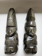 Obsidiaan sculpturen Maya Azteken, Mexico, Ophalen of Verzenden, Mineraal
