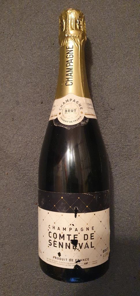 Champagne Compte de Senneval Brut vol uit wijnkelder, Verzamelen, Wijnen, Nieuw, Champagne, Frankrijk, Vol, Ophalen