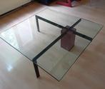 Design salontafel - glas, Huis en Inrichting, Ophalen, 50 tot 100 cm, Zo goed als nieuw, Minder dan 50 cm