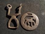Lot 19eeuwse Paarde bronze Optuig tuigage Items, Dieren en Toebehoren, Ophalen of Verzenden, Gebruikt, Recreatie