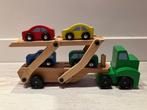 houten transporter met 4 autootjes, Ophalen, Zo goed als nieuw, Overige typen