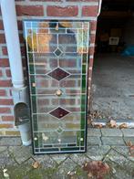 Glas in lood ramen (2x) in dubbel glas, Doe-het-zelf en Verbouw, Glas en Ramen, Ophalen, Gevelraam of Ruit, Minder dan 80 cm, Glas in lood