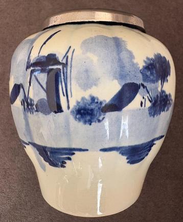 Klein potje / lepelvaasje, Delfts blauw beschikbaar voor biedingen