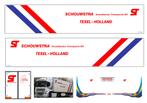 Vrachtauto decal 1:50 Jelle Schouwstra Texel ( type 1 ), Verzenden, Nieuw, Bus of Vrachtwagen, Overige merken