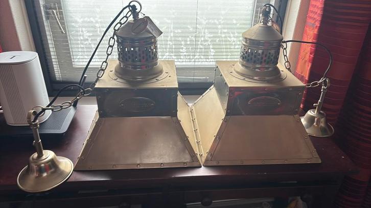 Prachtige lampen, Huis en Inrichting, Lampen | Hanglampen, Zo goed als nieuw, 50 tot 75 cm, Metaal, Ophalen of Verzenden