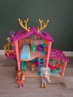 Enchantimals Hertenhuis + Poppen, Kinderen en Baby's, Speelgoed | Poppenhuizen, Ophalen, Zo goed als nieuw, Poppenhuis
