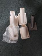 Vlaggenmast houders kunststof wit + 1 metaal, Ophalen of Verzenden, Nieuw, Universele onderdelen