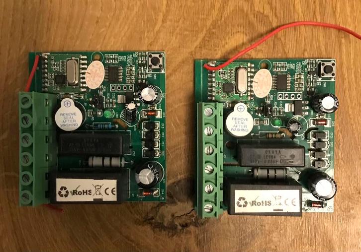 2x PCB ontvanger 16A voor de RF Optima R2 of de Eazy, Doe-het-zelf en Verbouw, Verwarming en Radiatoren, Zo goed als nieuw, Overige typen