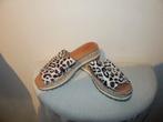 Shabbies Fred de la Bretoniere sandalen slippers animal36/37, Kleding | Dames, Schoenen, Overige kleuren, Shabbies Amsterdam, Verzenden