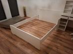 NETTE 140x200 TWEEPERSOONSBED IKEA MALM SERIE ZGAN, Huis en Inrichting, Slaapkamer | Bedden, Ophalen, Wit, Tweepersoons, Ikea malm