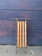 Old school slee. Werkt of als deco bijzettafel tafel bankje, Ophalen, Gebruikt