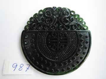Prachtige amulet hanger van chinese jade.987 # beschikbaar voor biedingen