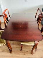 Eettafel met stoelen, Huis en Inrichting, Complete eetkamers, Ophalen of Verzenden, Zo goed als nieuw, Classic, 4 tot 6 stoelen