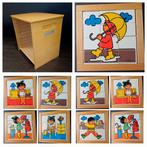 Educo puzzelkast met 8 puzzels, Ophalen of Verzenden, Gebruikt