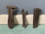 3 stuks oud gereedschap ijzer - max 11 cm lang, Antiek en Kunst, Antiek | Gereedschap en Instrumenten, Ophalen of Verzenden