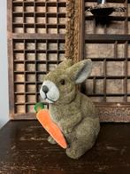 Flock haasje vintage,brocant,voorjaar, Ophalen of Verzenden, X, X, X