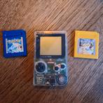 Gameboy  met pokemon  yellow & blauw  Edition, Ophalen of Verzenden, Zo goed als nieuw, Game Boy Pocket, Met games