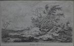 Carel Lodewijk Hansen ets "Buyten Haarlem - Paard en Wagen", Antiek en Kunst, Kunst | Etsen en Gravures, Ophalen
