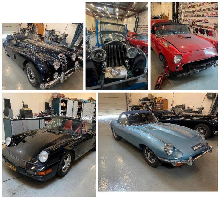 Verschillende exclusieve klassieke auto's!, Auto's, Jaguar, Particulier, XK, Benzine, Cabriolet, Geïmporteerd, Blauw, Ophalen