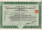 Aandeelbewijs Mexnorwest Holding Company Ltd Canada 1943, Verzenden, Gebruikt