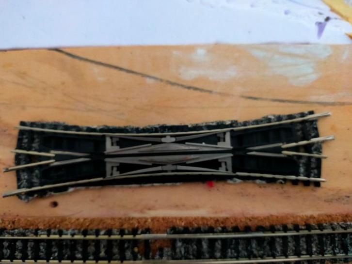 Minitrix Engels Wissel 15 Graden, Hobby en Vrije tijd, Modeltreinen | N-Spoor, Gebruikt, Rails, Gelijkstroom, Trix, Ophalen