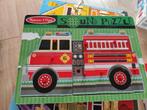 Melissa & Doug Sound Puzzle Brandweerauto, Kinderen en Baby's, Speelgoed | Kinderpuzzels, 2 tot 4 jaar, Gebruikt, 10 tot 50 stukjes