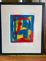 Abstract Schilderij met Kleurrijke Accenten, Ophalen