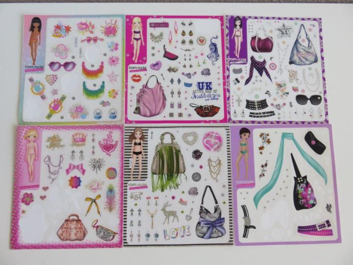 6 vellen Topmodel stickers van Depesche (Set nr 4), Kinderen en Baby's, Speelgoed | Educatief en Creatief, Zo goed als nieuw, Knutselen