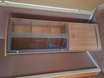 beuken vitrine kast, Ophalen, Gebruikt, 50 tot 100 cm, 150 tot 200 cm