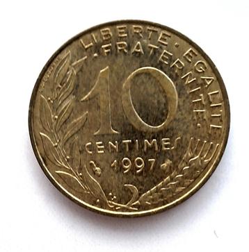 Franse / Frankrijk 10 Centimes 1997 (nr.14) beschikbaar voor biedingen