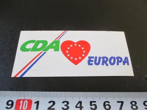 sticker CDA europa, Verzamelen, Stickers, Zo goed als nieuw, Bedrijf of Vereniging, Ophalen