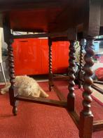 eiken hangoortafel, salon tafel (oak folding table), Ophalen, Gebruikt, 100 tot 150 cm, 150 tot 200 cm