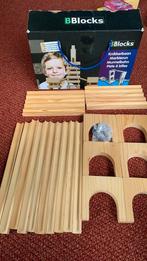 Bblocks houten knikkerbaan educatief speelgoed, Ophalen of Verzenden, Gebruikt