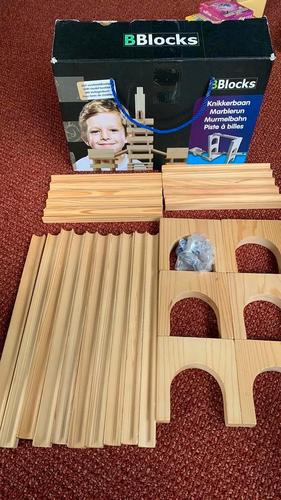 Bblocks houten knikkerbaan educatief speelgoed, Kinderen en Baby's, Speelgoed | Houten speelgoed, Gebruikt, Ophalen of Verzenden