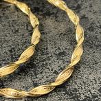 14 karaat gouden oorbellen wokkels model nieuw, Ophalen of Verzenden, Zo goed als nieuw, Goud