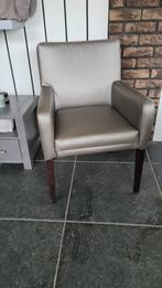 Taupe stoel !, Ophalen, Overige kleuren, Hout, Zo goed als nieuw
