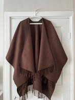 Bruine cape / omslagdoek wol en acryl, Kleding | Dames, Ophalen of Verzenden, Zo goed als nieuw, Bruin