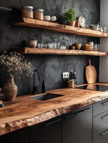 Prachtige wandplanken voor in uw keuken oud eiken iep enz beschikbaar voor biedingen