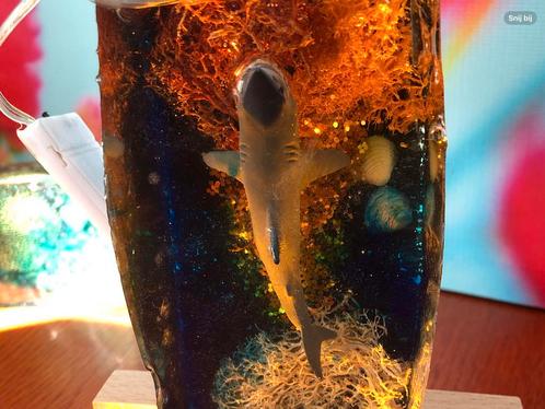 Onderwater (zee/aquarium) diorama in epoxyhars, Hobby en Vrije tijd, Modelbouw | Figuren en Diorama's, Zo goed als nieuw, Diorama