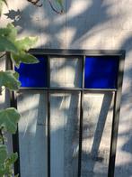 Modern glas in lood raam met aluminium frame, Tuin en Terras, Ophalen, Gebruikt, Metaal, Overige typen