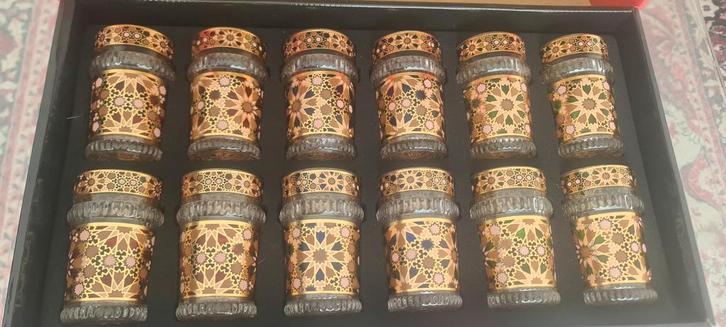 Thee Glazen Set - 12 Stuks, Huis en Inrichting, Keuken | Servies, Nieuw, Glas of Glazen, Overige stijlen, Glas, Ophalen of Verzenden
