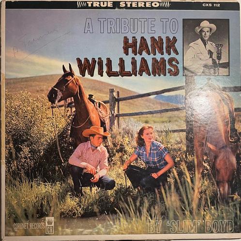 Vinyl / LP - A tribute to Hank Williams, Cd's en Dvd's, Vinyl | Pop, Zo goed als nieuw, Overige formaten, Ophalen of Verzenden