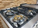 Luxe Boretti Majestic Fornuis 120cm crème + rvs Frytop, 60 cm of meer, Ophalen of Verzenden, Zo goed als nieuw, Energieklasse A of zuiniger