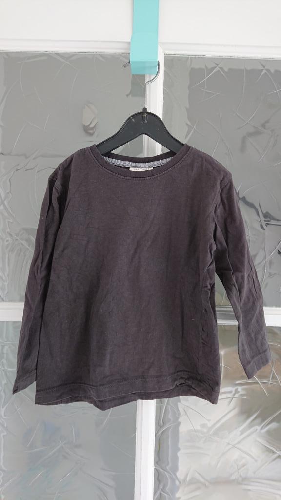 Longsleeve effen bruin Zara Boys - maat 104, Kinderen en Baby's, Kinderkleding | Maat 104, Gebruikt, Jongen, Shirt of Longsleeve