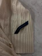 Ralph Lauren sjaal met label stitching in off white, Ophalen of Verzenden, Zo goed als nieuw