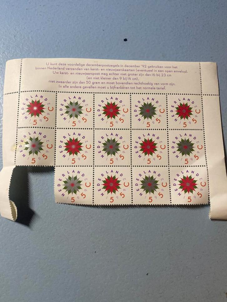 Nederland Decemberzegels1992 zegels 24 stuks, Postzegels en Munten, Postzegels | Nederland, Postfris, Na 1940, Ophalen of Verzenden