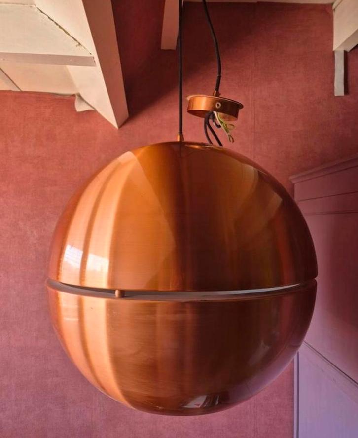 Zuiver hanglamp koper kleurig, Huis en Inrichting, Lampen | Hanglampen, Gebruikt, Minder dan 50 cm, Ophalen