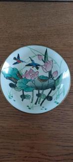 Oosters sierbordje met vogels en lotusbloemen, Ophalen of Verzenden