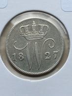 Kwartje 25 cent 1827 Brussel zfr+, Postzegels en Munten, Munten | Nederland, Zilver, 25 cent, Ophalen of Verzenden, Koning Willem I