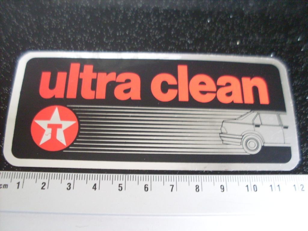 folie sticker Texaco logo T ultra clean, Verzamelen, Verzenden, Zo goed als nieuw, Bedrijf of Vereniging